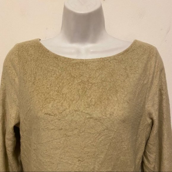 Anthropologie Saturday Sunday Rhea Boat-Neck Soft Plush Ruched Top Size M - Picture 8 of 15